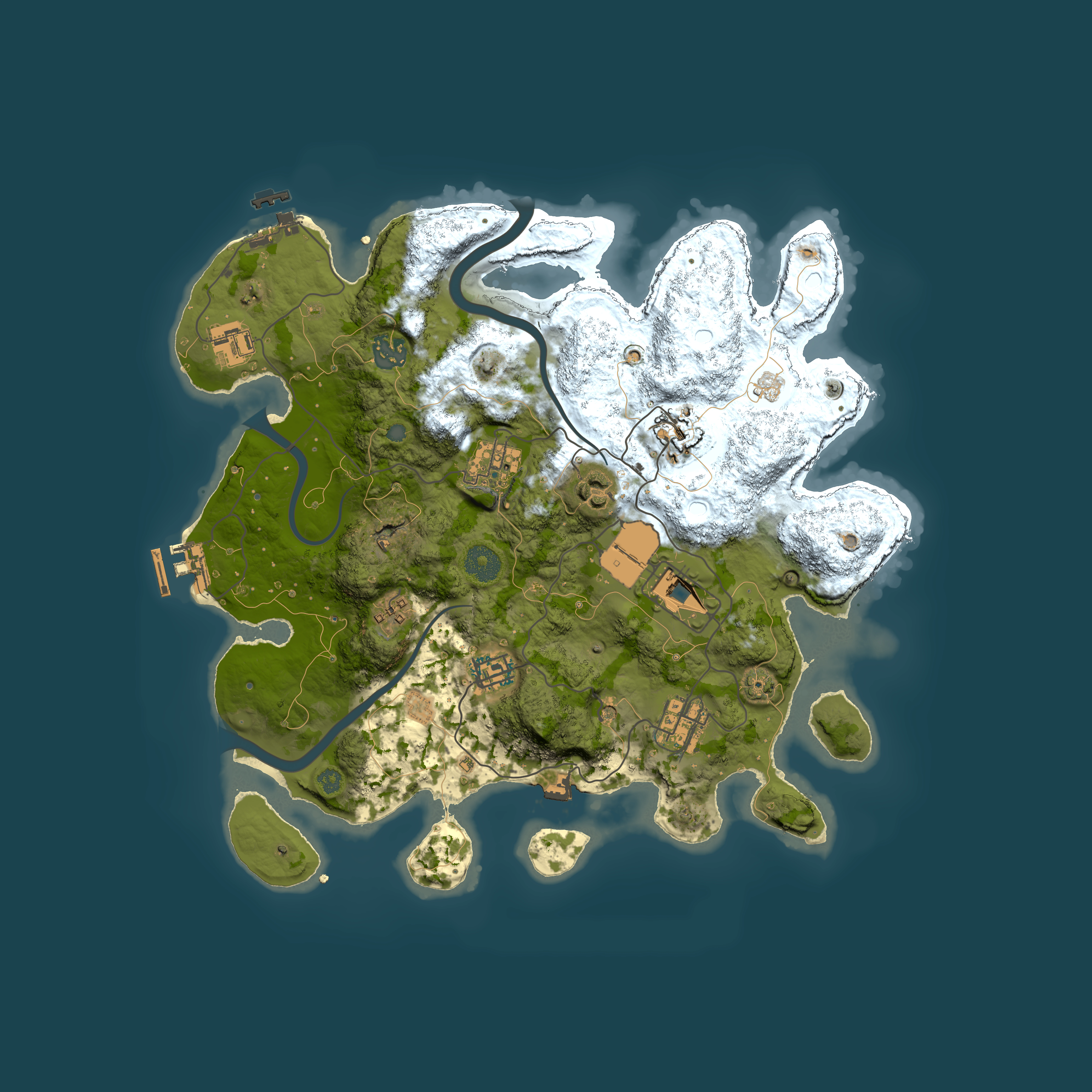 Full top-down render of Rust map seed 748810162, 3500x3500m