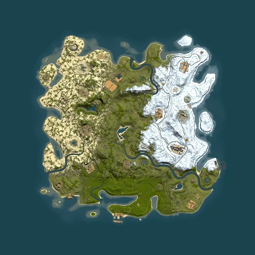 Rust map seed 533188871, 4500x4500m top-down preview