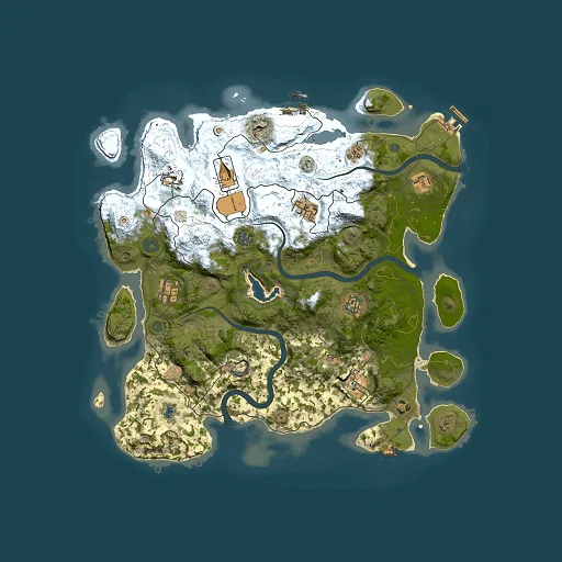 Rust map seed 1735596157, 4000x4000m top-down preview