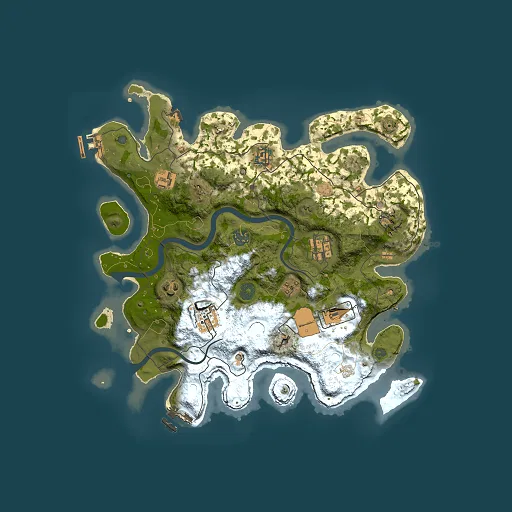 Rust map seed 1189392730, 3500x3500m top-down preview