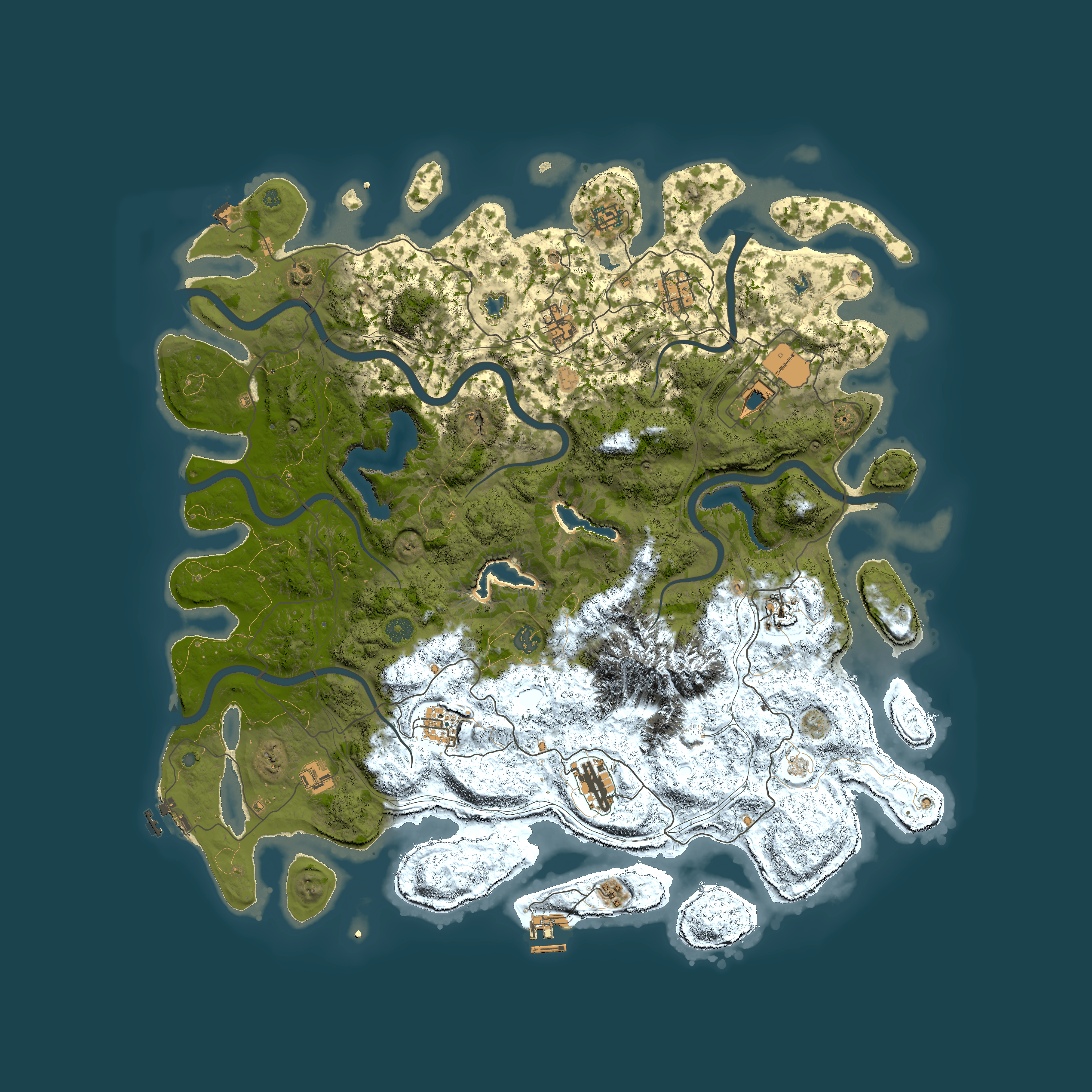 Full top-down render of Rust map seed 1479062036, 5000x5000m