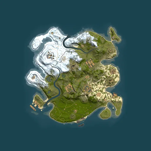 Rust map seed 728840567, 3000x3000m top-down preview