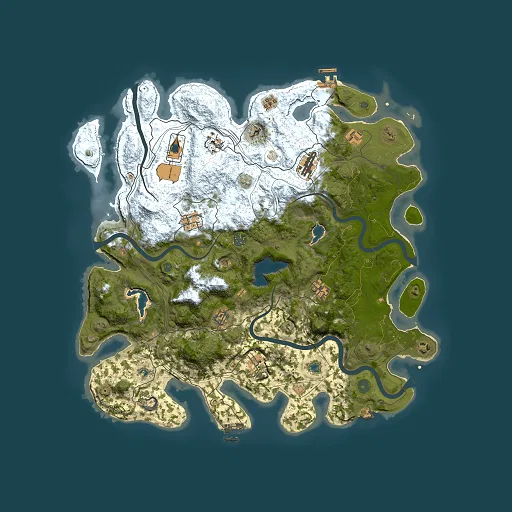 Rust map seed 1109985332, 4500x4500m top-down preview