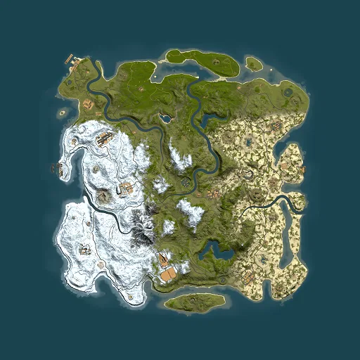 Rust map seed 1809215798, 5000x5000m top-down preview