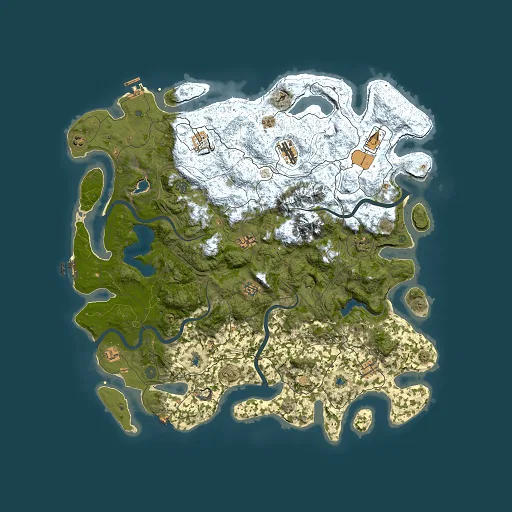 Rust map seed 1697751881, 5000x5000m top-down preview