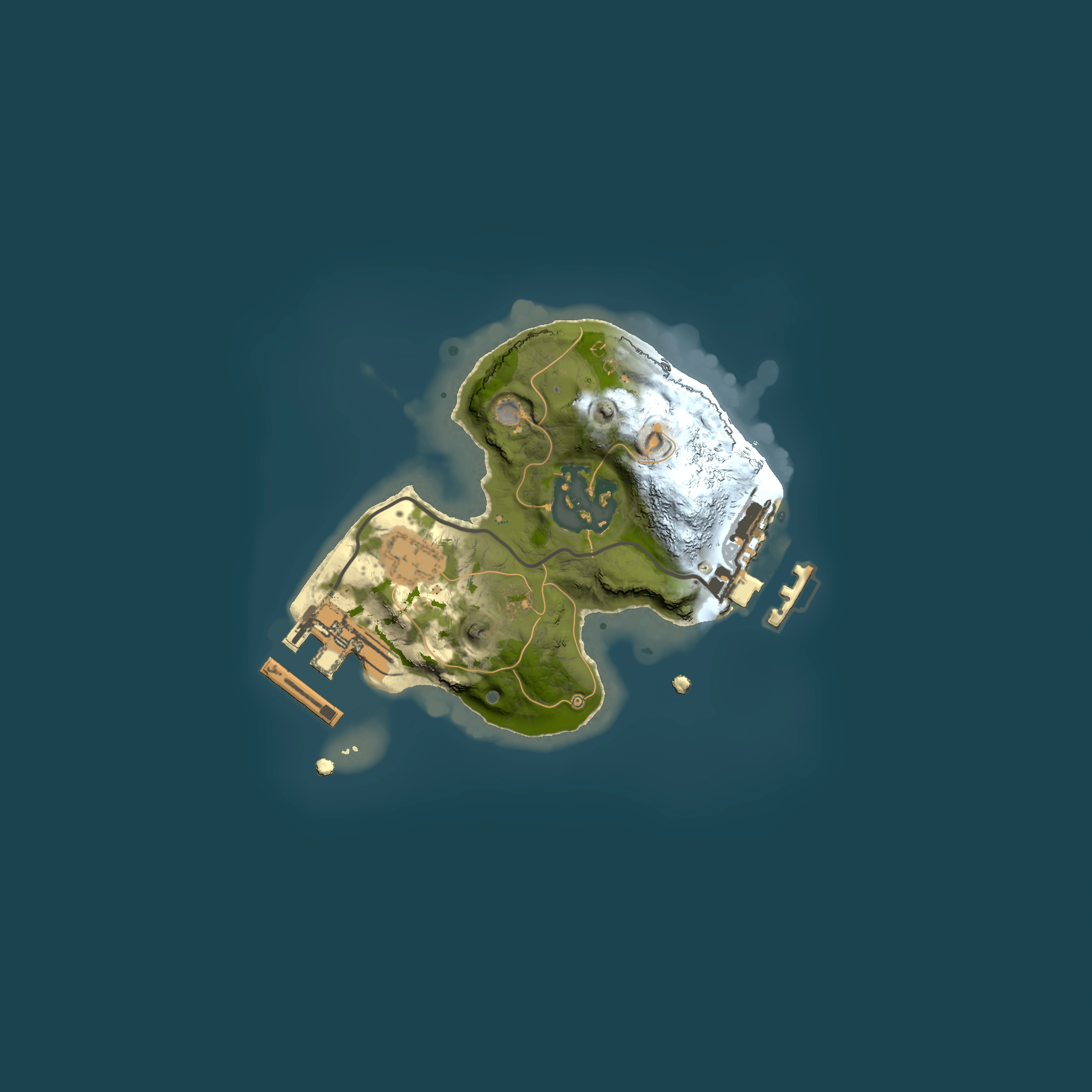 Full top-down render of Rust map seed 670717562, 1500x1500m