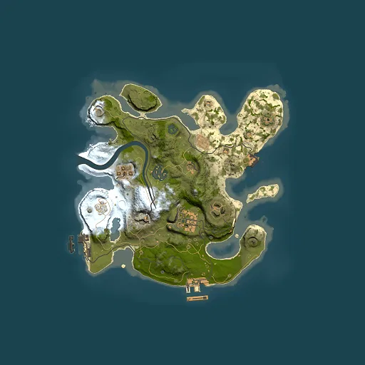 Rust map seed 1990263304, 2500x2500m top-down preview