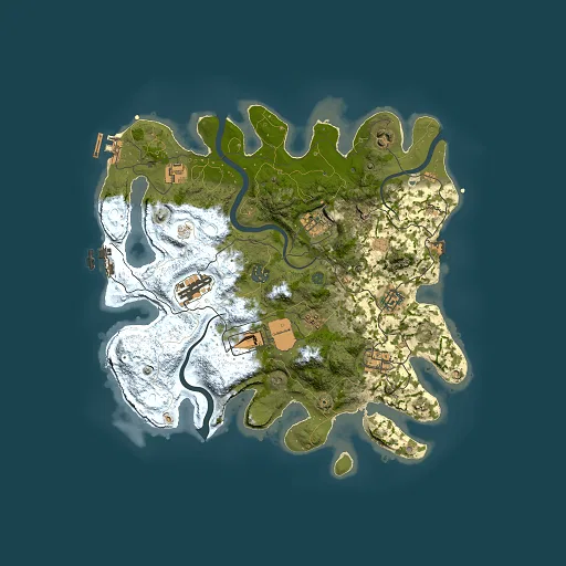 Rust map seed 1922973810, 3500x3500m top-down preview