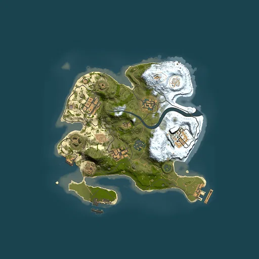 Rust map seed 1954259815, 2500x2500m top-down preview