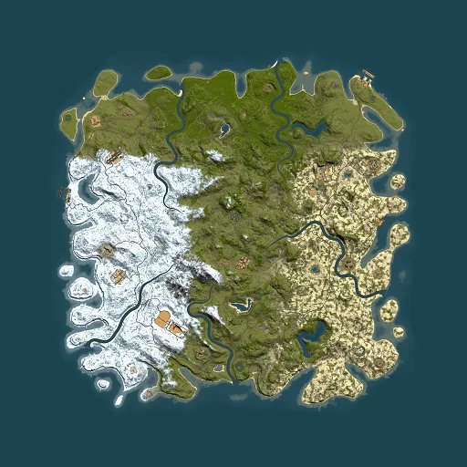 Rust map seed 941605882, 6000x6000m top-down preview