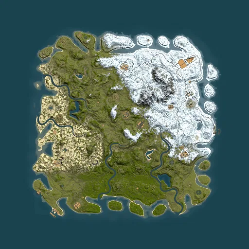Rust map seed 534719412, 6000x6000m top-down preview