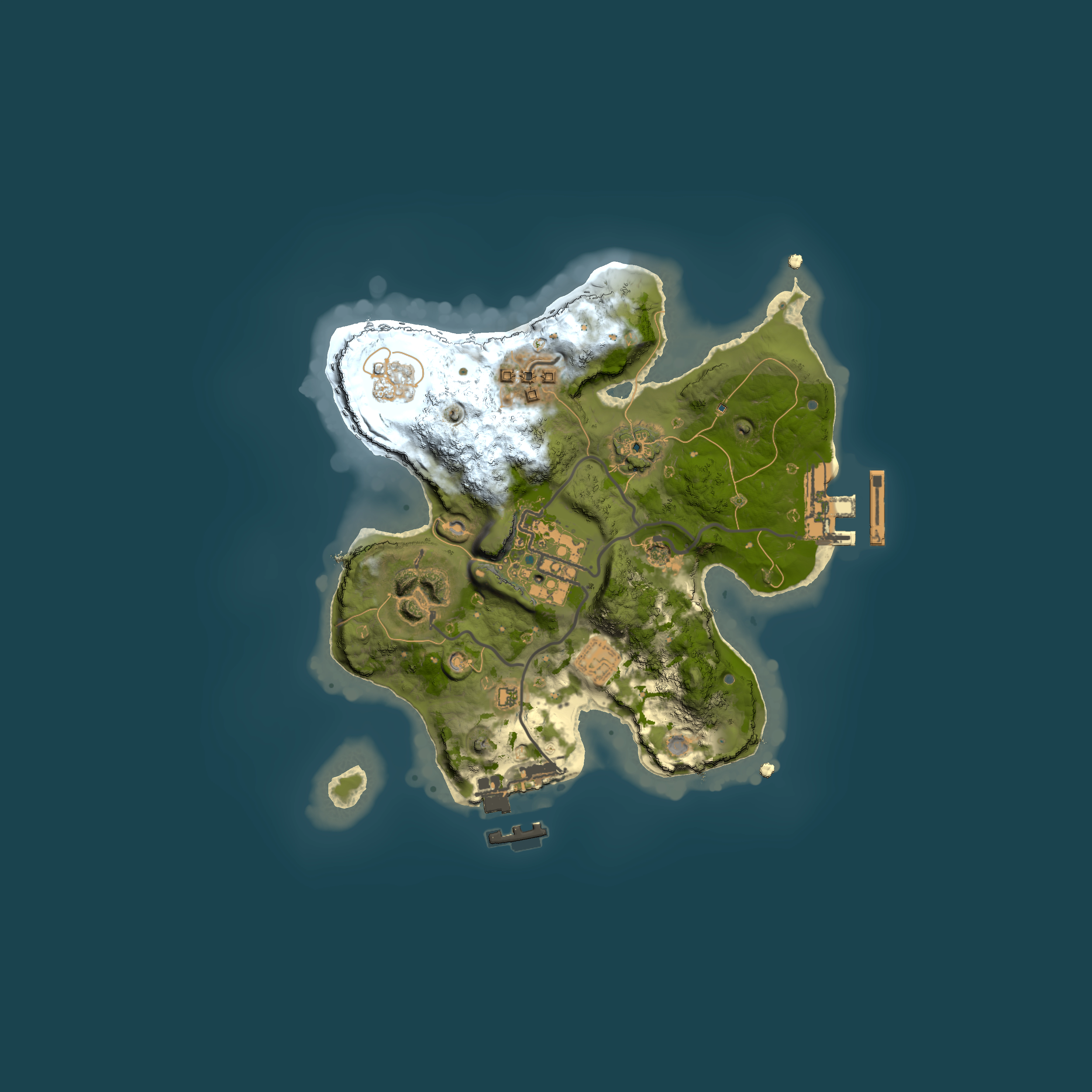 Full top-down render of Rust map seed 1581660859, 2000x2000m