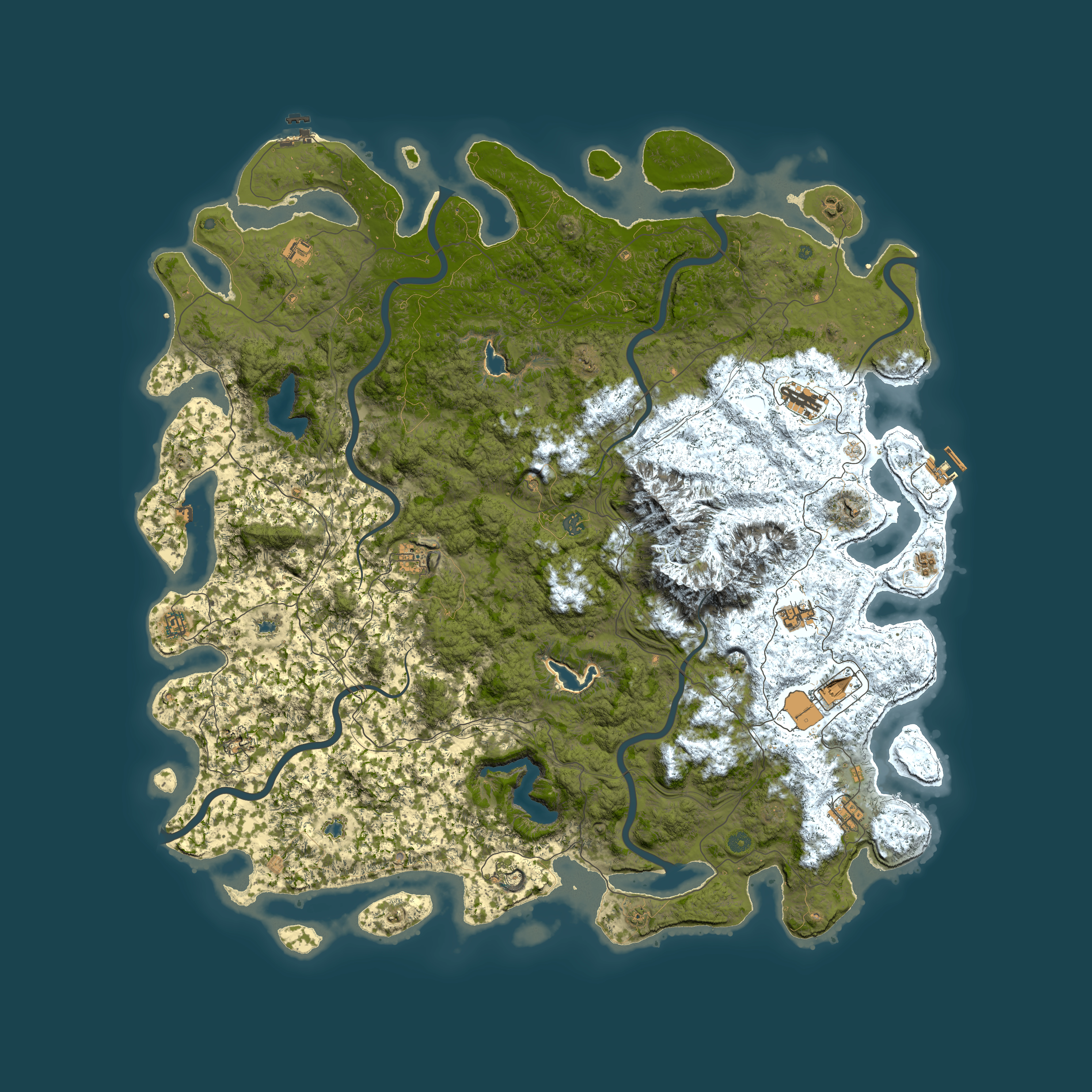 Full top-down render of Rust map seed 405171175, 6000x6000m