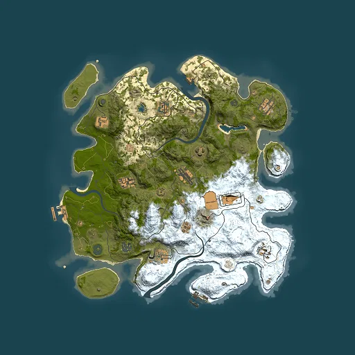 Rust map seed 1172808684, 4000x4000m top-down preview