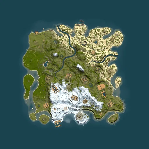 Rust map seed 2029250611, 4000x4000m top-down preview