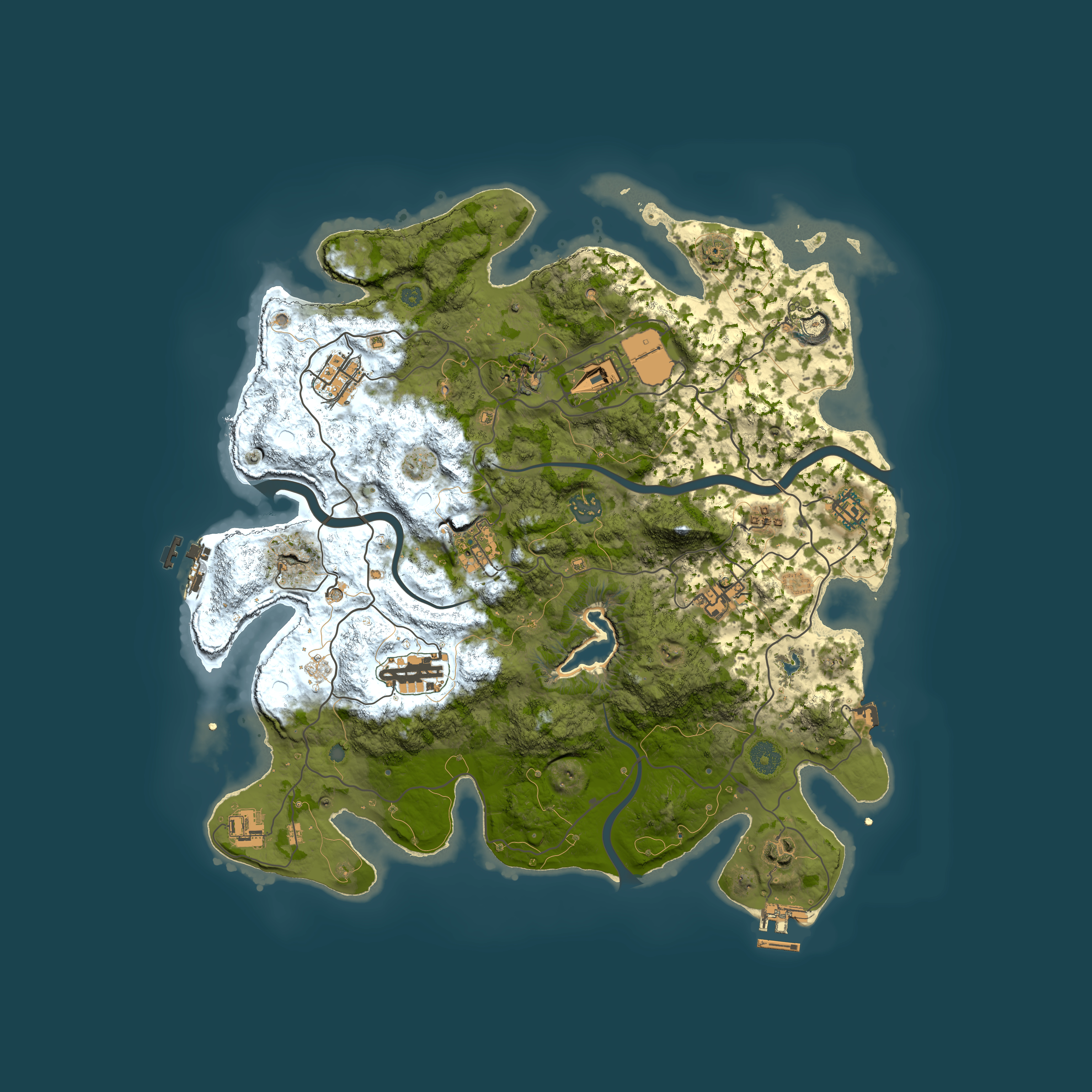 Full top-down render of Rust map seed 552262435, 4000x4000m