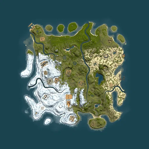Rust map seed 1634322890, 4500x4500m top-down preview