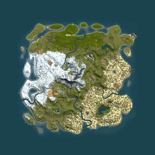 Rust map seed 1702873259, 5000x5000m top-down preview