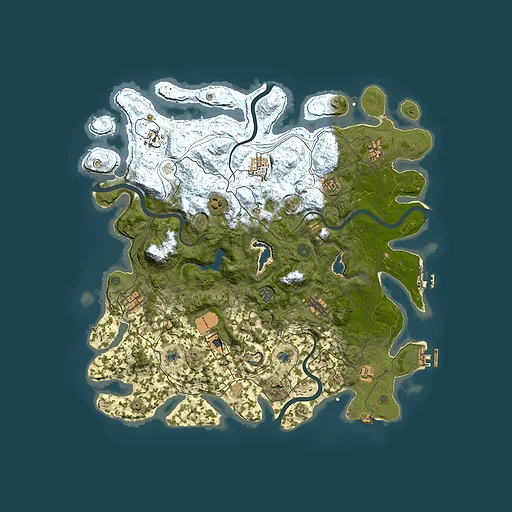 Rust map seed 605533952, 4500x4500m top-down preview
