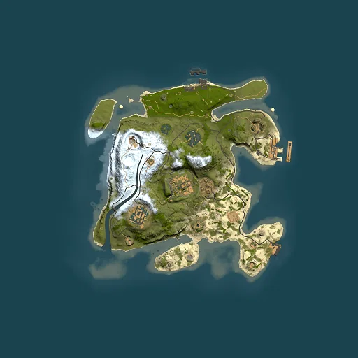 Rust map seed 1380231807, 2500x2500m top-down preview
