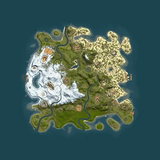Rust map seed 361509088, 4000x4000m top-down preview