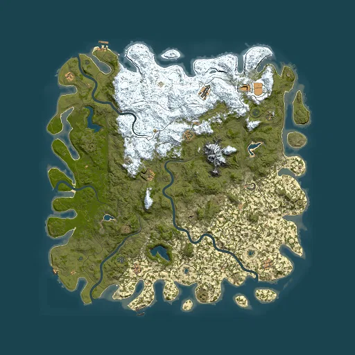 Rust map seed 161261003, 6000x6000m top-down preview