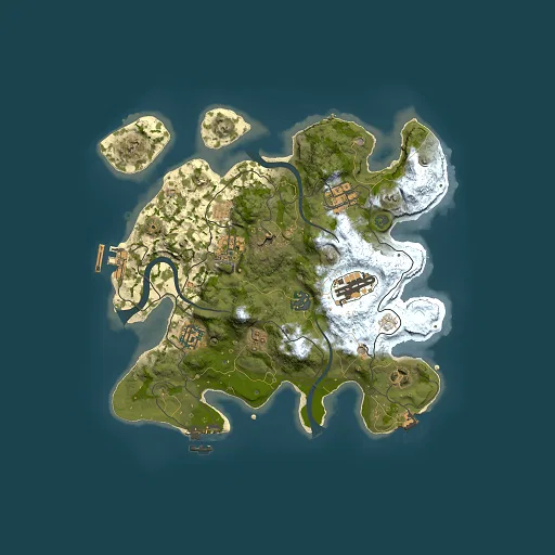 Rust map seed 1441675877, 3000x3000m top-down preview