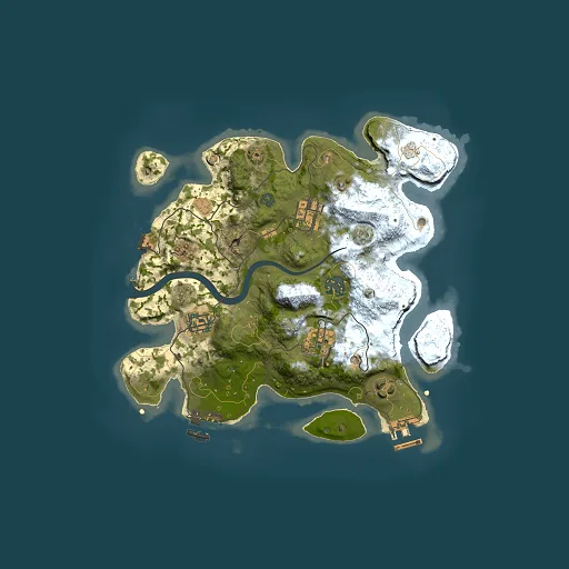 Rust map seed 1099412596, 3000x3000m top-down preview