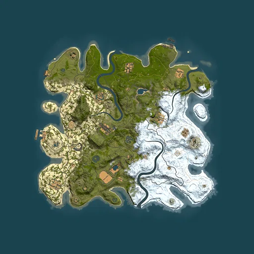 Rust map seed 719638647, 4000x4000m top-down preview