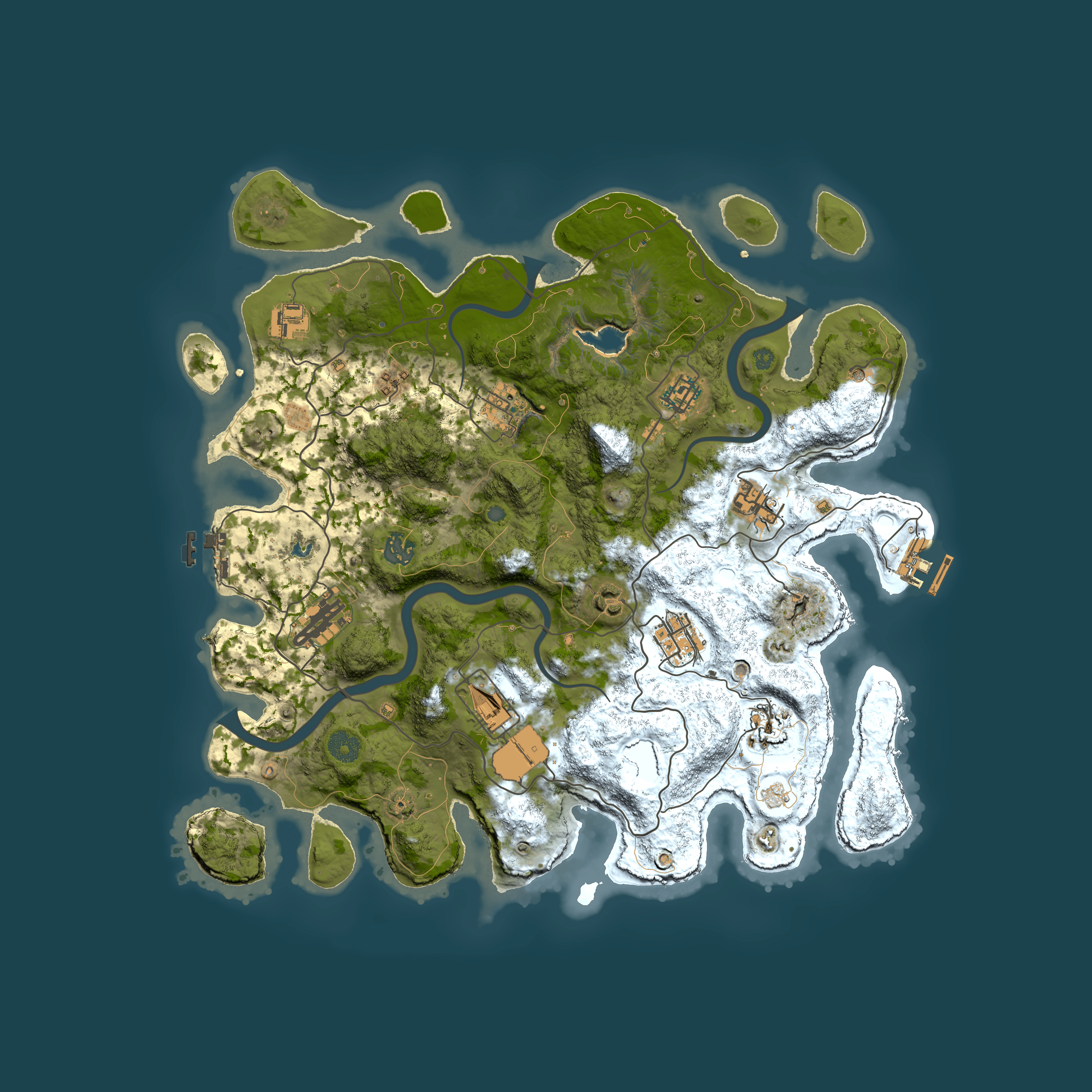 Full top-down render of Rust map seed 959571347, 4000x4000m