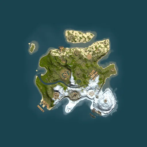 Rust map seed 879724972, 2500x2500m top-down preview