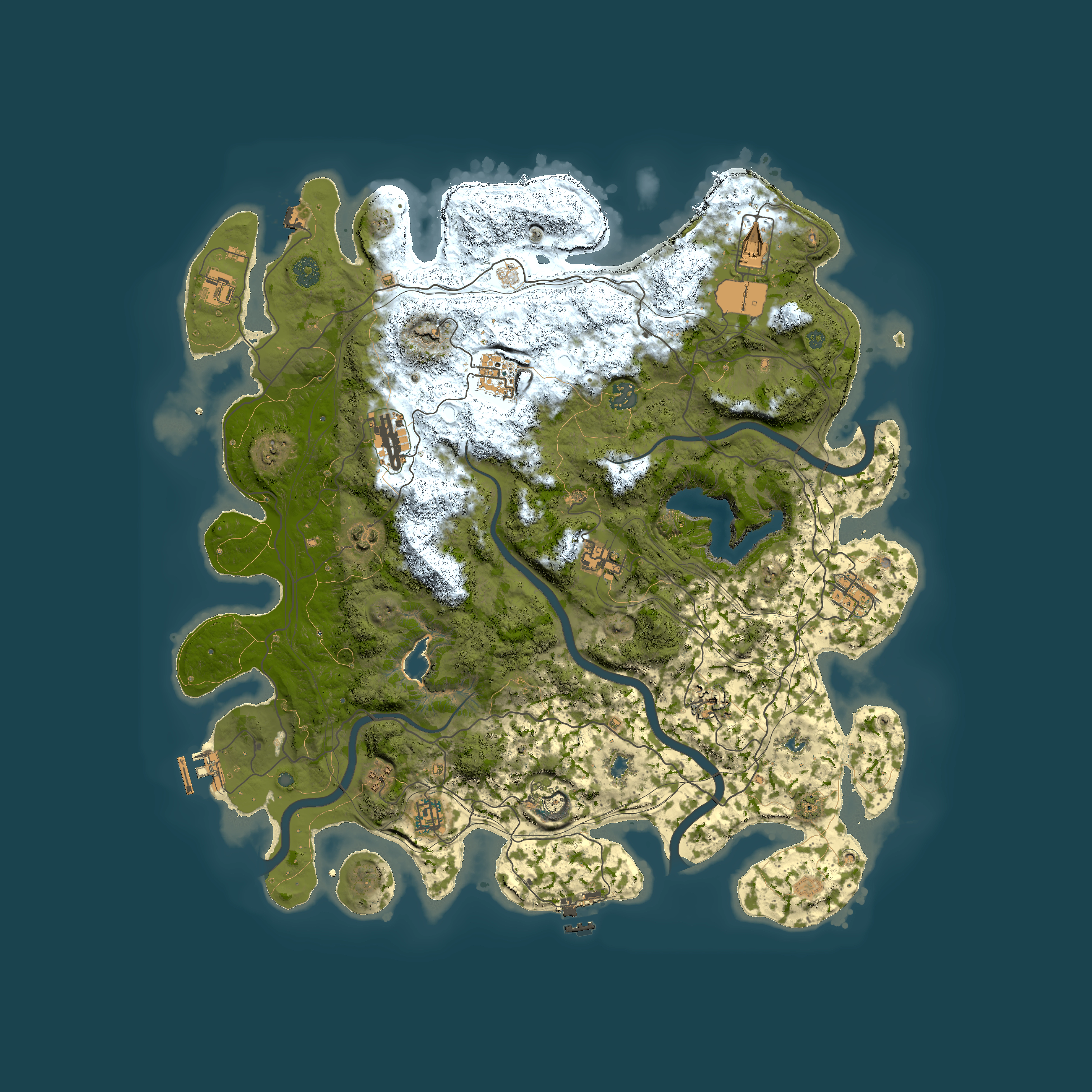 Full top-down render of Rust map seed 996696905, 4500x4500m