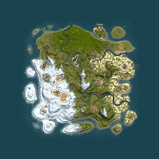 Rust map seed 1546390758, 4000x4000m top-down preview