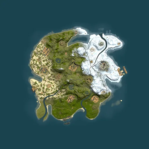Rust map seed 1232413988, 3000x3000m top-down preview