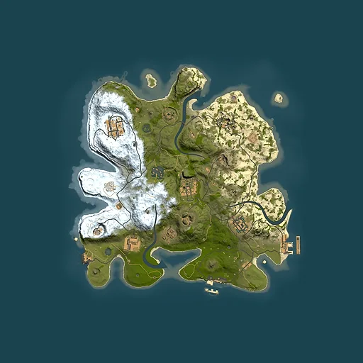 Rust map seed 1609964626, 3000x3000m top-down preview