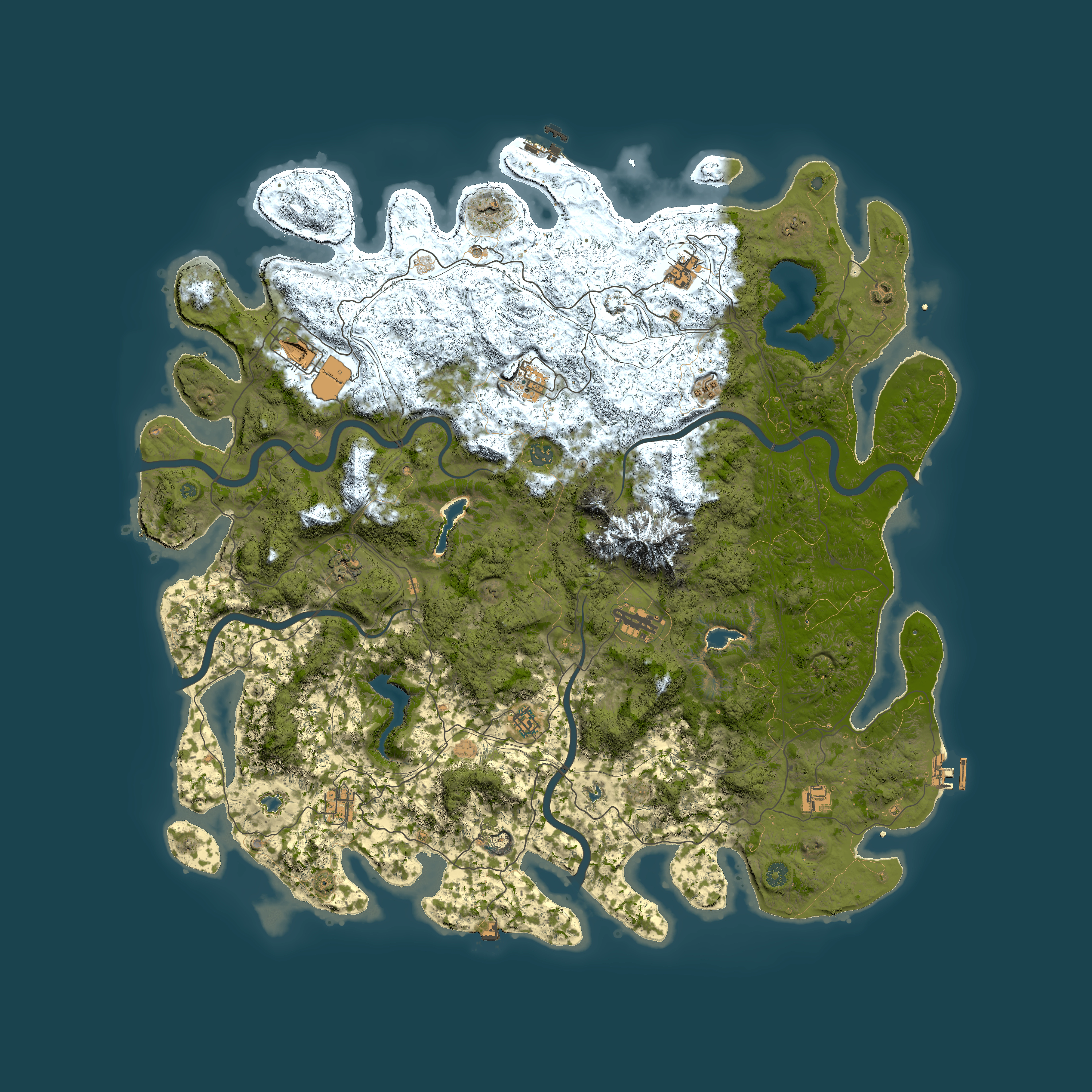 Full top-down render of Rust map seed 740990705, 5500x5500m