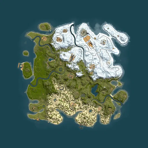 Rust map seed 530434605, 4500x4500m top-down preview