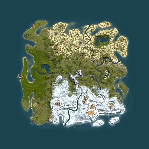 Rust map seed 1810936035, 5000x5000m top-down preview