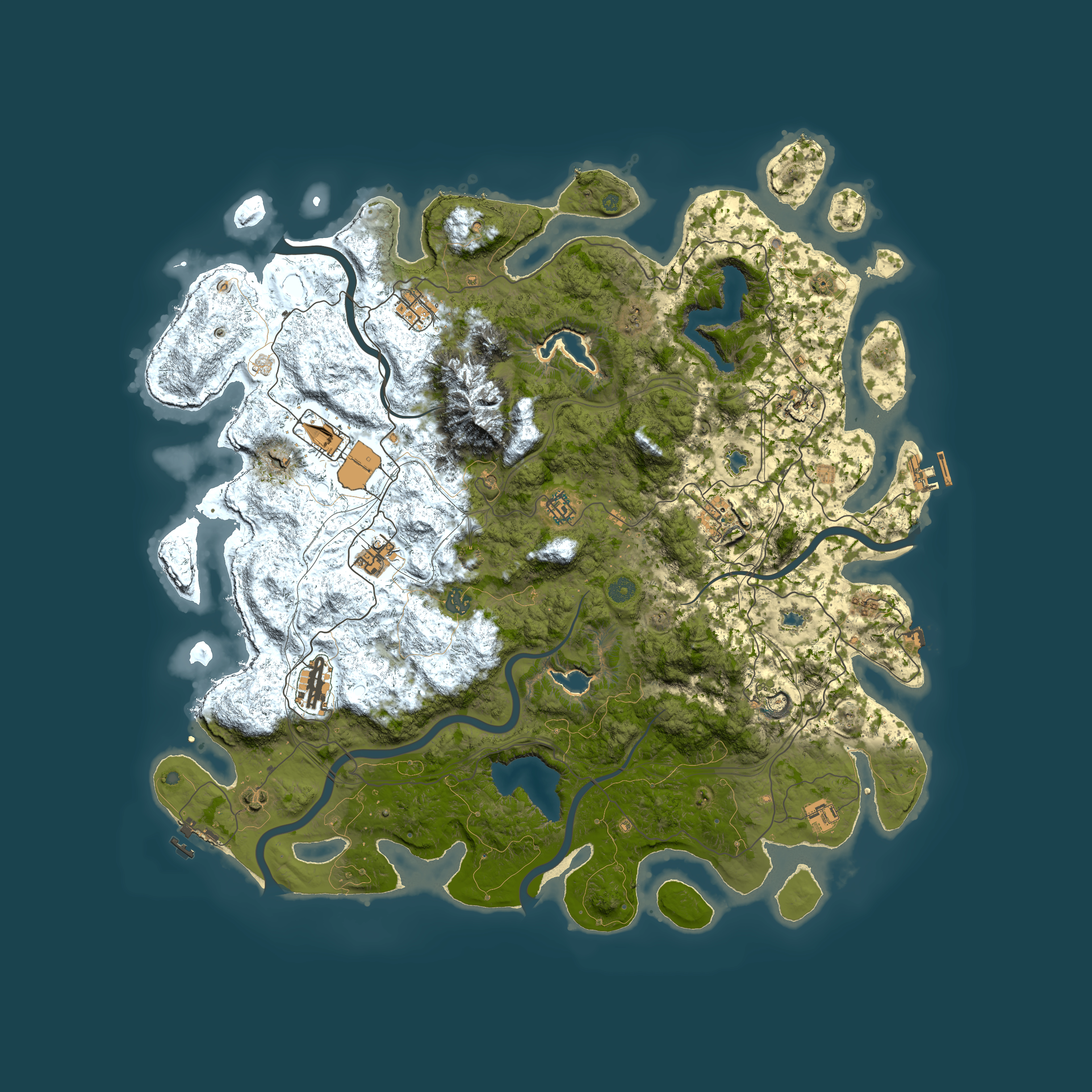 Full top-down render of Rust map seed 1059724952, 5000x5000m
