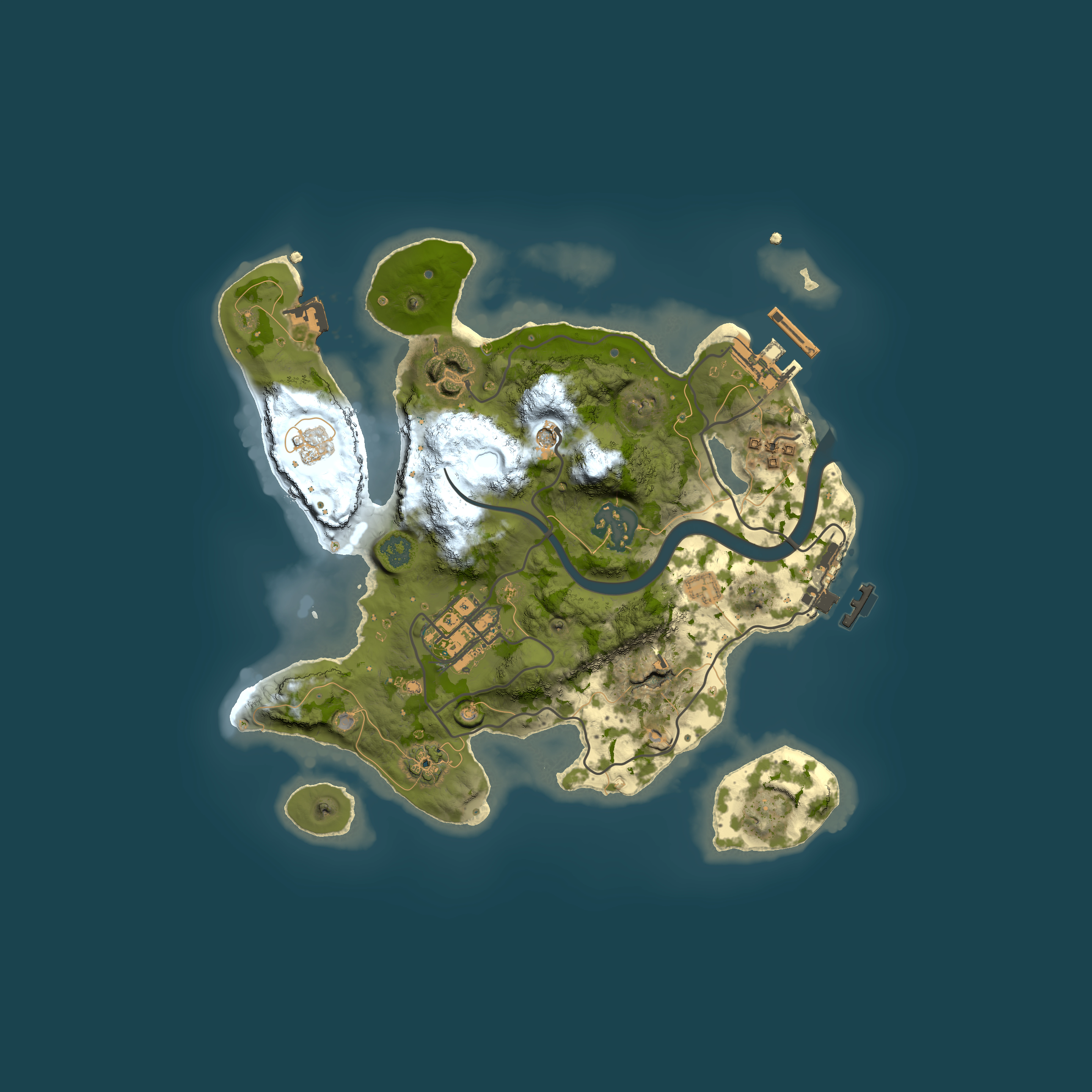 Full top-down render of Rust map seed 1418689872, 2500x2500m