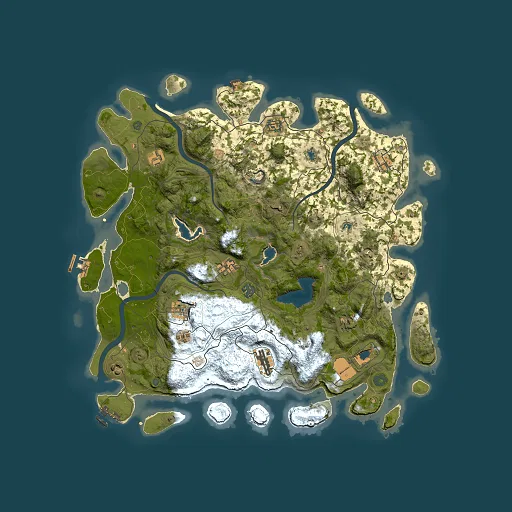 Rust map seed 1238572108, 4500x4500m top-down preview