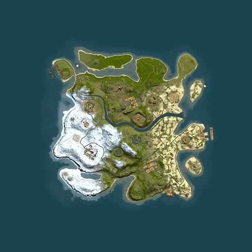 Rust map seed 516760699, 3000x3000m top-down preview