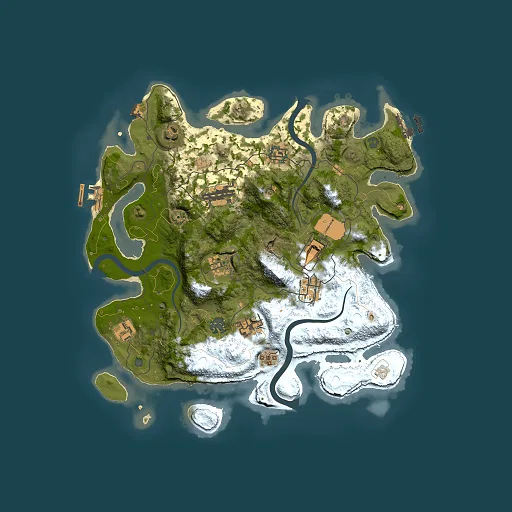 Rust map seed 380413594, 3500x3500m top-down preview