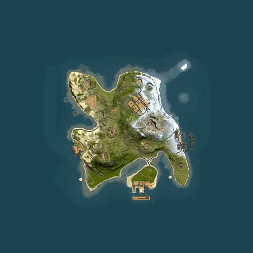 Rust map seed 490863611, 2000x2000m top-down preview