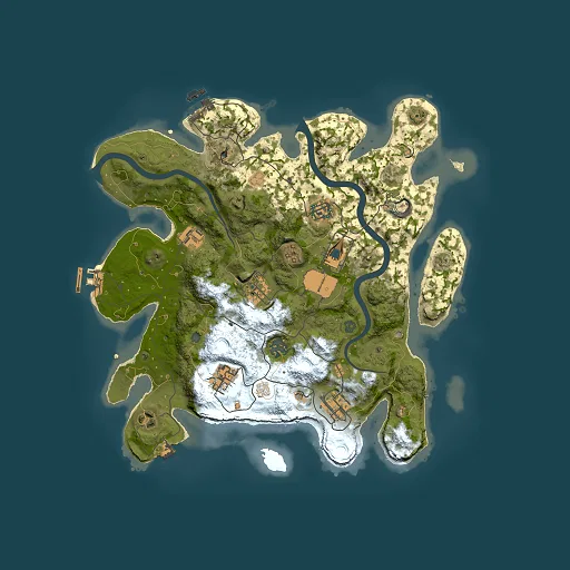 Rust map seed 1169140550, 3500x3500m top-down preview