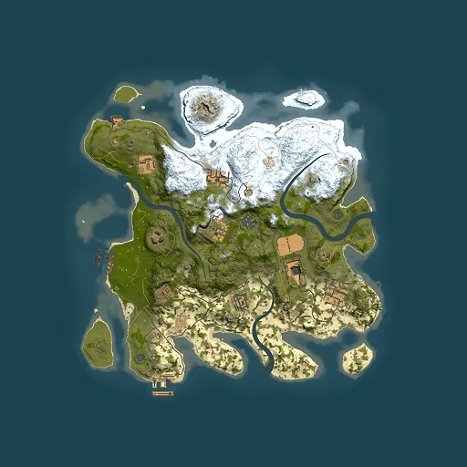 Rust map seed 1722502719, 3500x3500m top-down preview