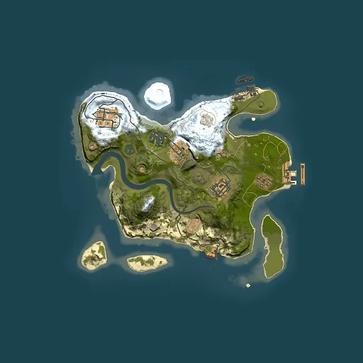 Rust map seed 1689335247, 2500x2500m top-down preview