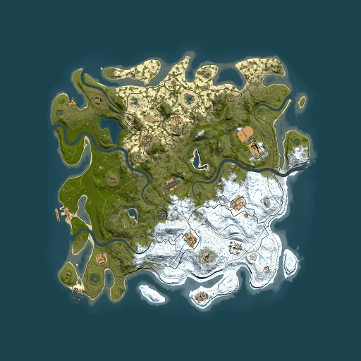 Rust map seed 815314388, 4500x4500m top-down preview