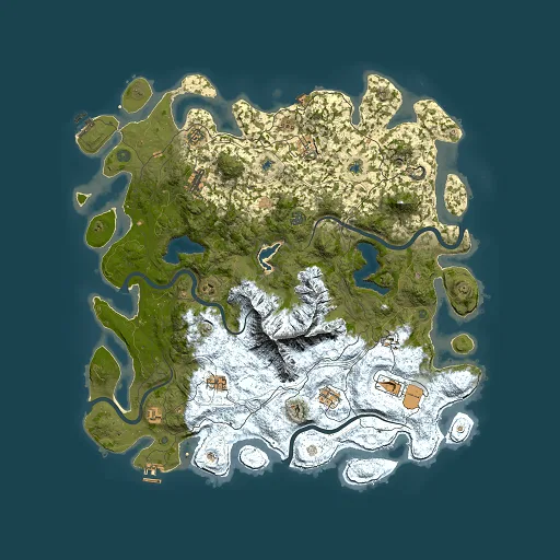 Rust map seed 774788567, 5000x5000m top-down preview