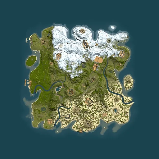 Rust map seed 797421599, 4000x4000m top-down preview